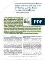 Effects of Affordance State and Operation Mode On A Smart Washing Machine Touch Sensitive User Interface Design