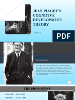 Group 3 (Jean Piaget's Cognitive Developmental Theory)