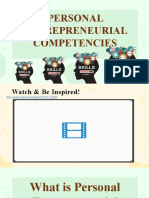 1.1 Personal Entrepreneurial Competencies