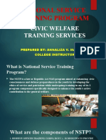 NATIONAL SERVICE TRAINING PROGRAM 1 Powerpoint