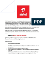 Airtel Vacancies Aug