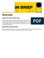 Design Brief Professional Doc in Yellow Black Grey Bold Modern Style