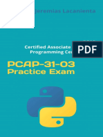 PCAP-31-03 Practice Exam PCAP - Certified Associate in Python Programming Certification (Jeremias Lacanienta)