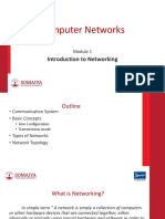 Module 1 IntroductionToNetworking