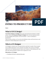 Intro To Product Design