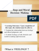 Feelings and Moral Decision Making