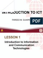 L1 Introduction To Information and Communication Technology