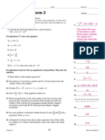 Chapter 2 Test Answers 3 Algebra