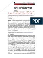 Optical Design and Pupil Swim Analysis of A Compact, Large EPD and Immersive VR Head Mounted Display