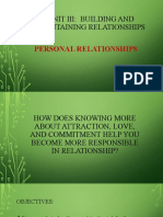 Personal Relationships