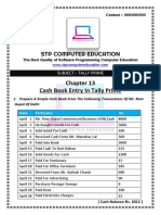 Ch-13 Cash Book Entry in Tally Prime