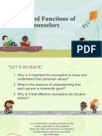 Roles and Functions of Counselors