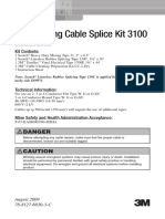 3M Mining Cable Splice Kit 3100 - Instruction