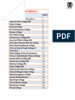 DU Commerce Preference Sheet F