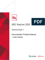 MSC Nastran 2020 Demonstration Problems Manual-Linear Analysis