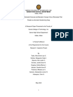 Acceptability of Activated Charcoal and Mandarin Orange Citrus Reticulata Peel Powder As Aromatic Deodorizing Soap