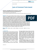 Sentiment Analysis of Comment Texts Based On BiLSTM