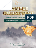 (Htkd2023) Sample Online Test