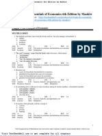 Test Bank For Essentials of Economics 6th Edition by Mankiw