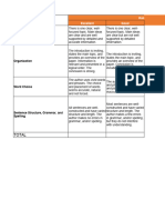 Paper Rubric