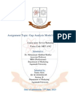 Gap Analysis Model Assignment