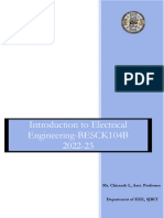 Introduction To Electrical Engineering-BESCK104B 2022-23: Mr. Chiranth L, Asst. Professor