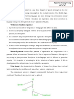 Xbar Theory Vs Traditional Grammar and Structural Grammar