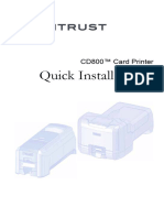 cd800 Card Printer Quick Install Ug