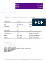 MATH-UH 1022-001 - Linear Algebra - Spring 2023 - Syllabus