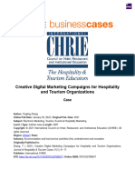 Creative Digital Marketing Campaigns Hospitality Tourism Organization Case