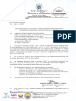 DM No. 519, S. 2023 - Implementation of School-Based Feeding Program (SBFP) Nutritious Food Product (NFP) For SY 2023-2024