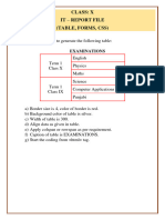 IT Report File - Part 2 (Table, Form and CSS)