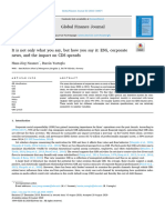 It Is Not Only What You Say, But How You Say It - ESG, Corporate News, and The Impact On CDS Spreads