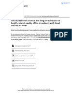 The Incidence of Trismus and Long Term Impact On Health Related Quality of Life in Patients With Head and Neck Cancer