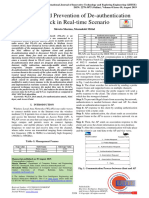 Detection and Prevention of De-Authentication Attack in Real-Time Scenario