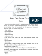 Pom Pom Peony Poppy Instructions PDF