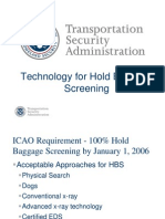 Technology For Hold Baggage Screening