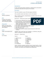 A-Visit-To-The-Dentist Worksheet For English Practice