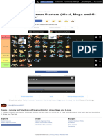 Create A Fully Evolved Pokemon Starters (Hisui, Mega and G-Max) Tier List - TierMaker