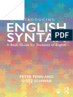 Introducing English Syntax A Basic Guide 