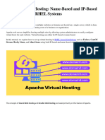 Apache Virtual Hosting Name-Based and IP-Based