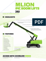 Brochure ZOOMLION Telescopic Bomm Lifts ZT20J - ZT26J