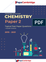 Chemistry 9701 Paper 2 - Atoms Molecules and Stoichiometry