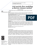 Industrial Particle Flow Modeling Using Discrete