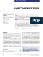 Acta Paediatrica - 2015 - Horta - Long Term Consequences of Breastfeeding On Cholesterol Obesity Systolic Blood Pressure