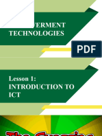 1 Information and Communication Technology Week 1