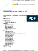 Determining Cause of Fuel Dilution of Engines