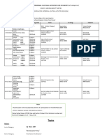 CALENDER Interzonal Students