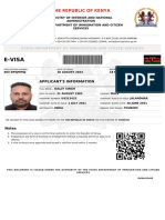 Daljit Singh Kenya Visa