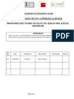 Ms - Ele - 01 - PVC Conduit & Gi Box